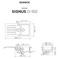 Pomivalno korito SCHOCK Signus D-150 Magma